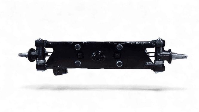 REMAN TOYOTA FORKLIFT 8FGCU32 COMPLETE STEER AXLE ASSEMBLY W/ CYLINDER (SPINDLE TO SPINDLE) - TY43110-U2202-71